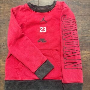 Jordan Kids Red and Black Sweatshirt